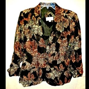 Erin London Tuscan Brocade Blazer Size S Small